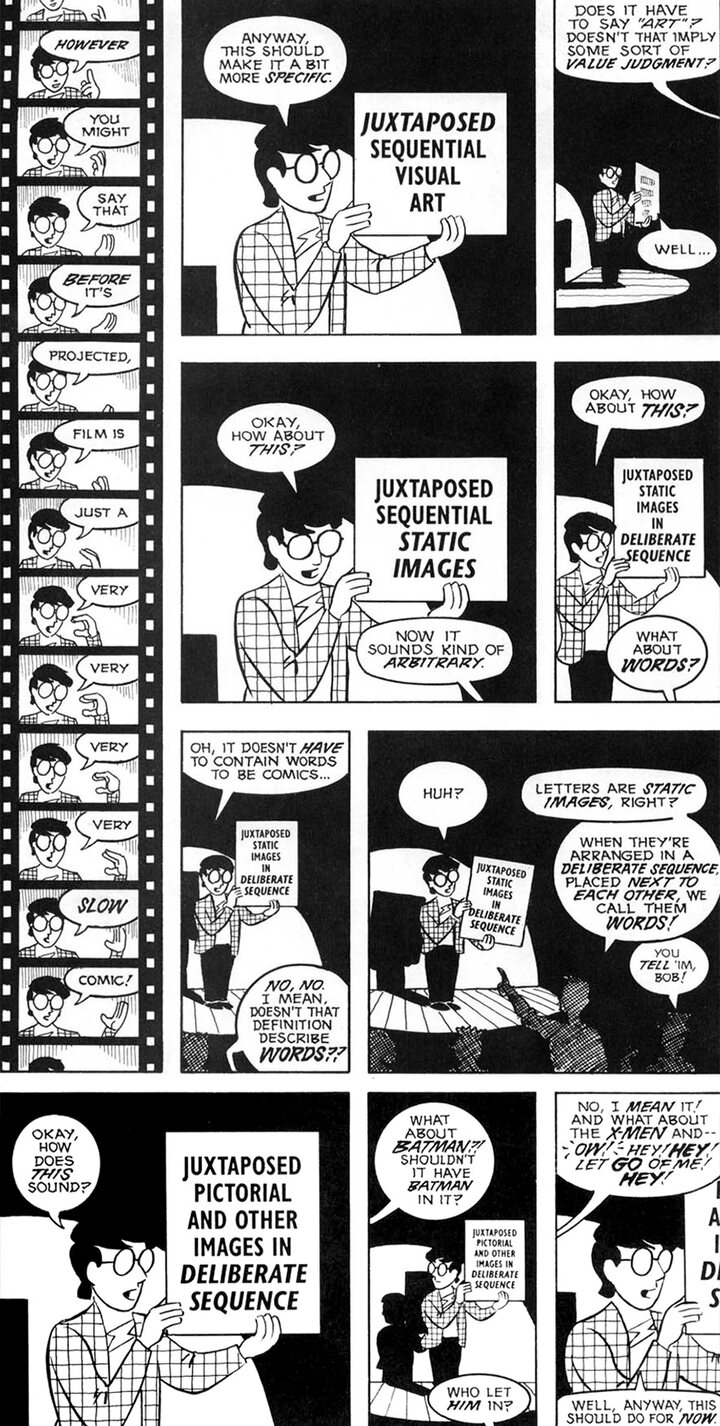 
      An excerpt from the non-fiction work Understanding Comics.
      