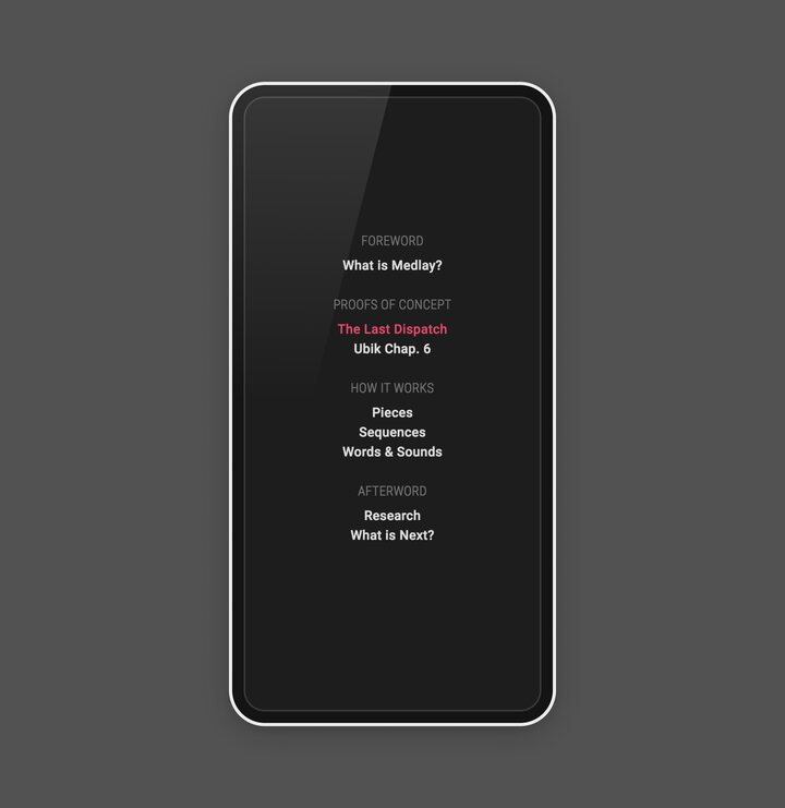 
      A screenshot of the documentation site introducing the principles of Medlay, a new concept for crafting multimedia artifacts on the Web.
      