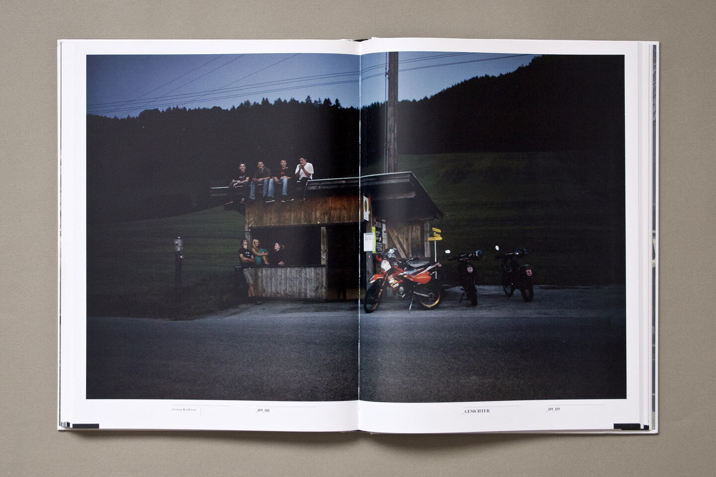 
      A double page spread of the book Sight-_Seeing.
      