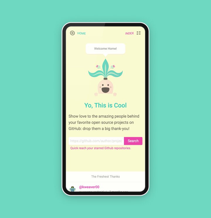 
      A screenshot of the site Yo, This is Cool!
      